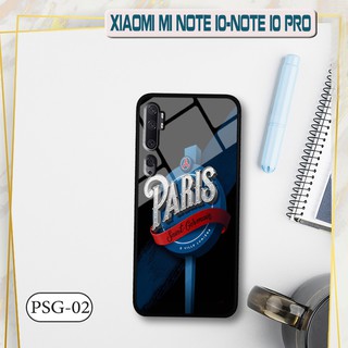 Ốp lưng kính 3D Xiaomi Mi Note 10/ Note 10 Pro - hình đội bóng