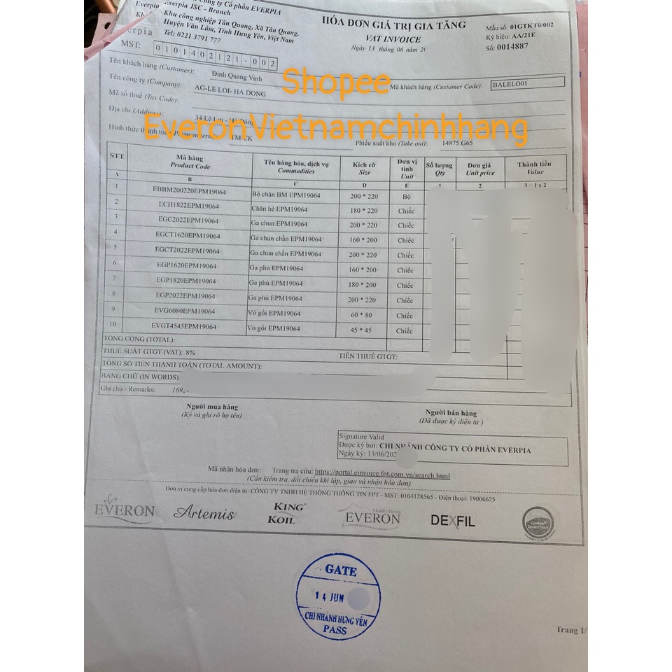 Bộ drap Everon chính hãng Ga phủ ga chun chần chăn hè chăn bốn mùa màu đỏ EPM 19064 Chất liệu Modal 1m6 1m8 2m 2m2
