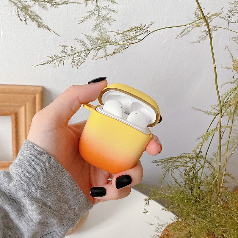 Vỏ cứng bảo vệ hộp sạc tai nghe Baseus W04 W04 Pro TWS Bluetooth không dây màu Gradient