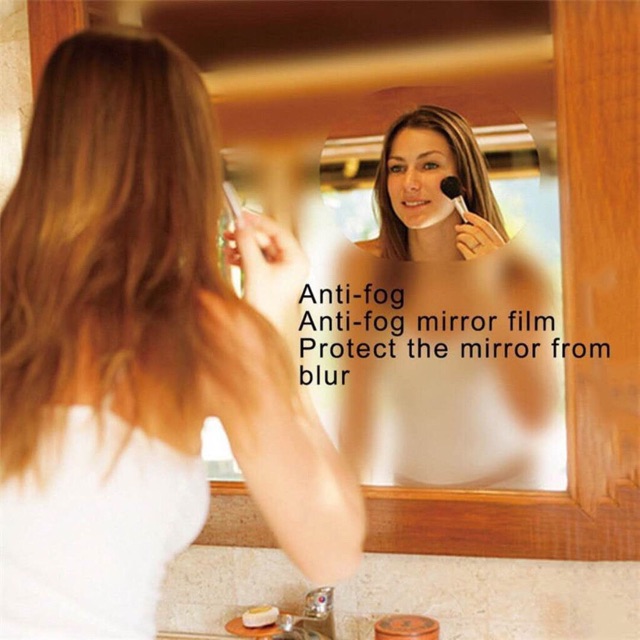 1 Bộ Film Dán Bảo Vệ Kính Chiếu Hậu Xe Hơi Chống Sương Mù & Nước Mưa Hình OVAL xps JN-Car