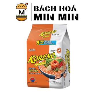 Mì gói Koreno Jumbo thượng hạn Hàn Quốc vị kim chi (bịch 10 gói)