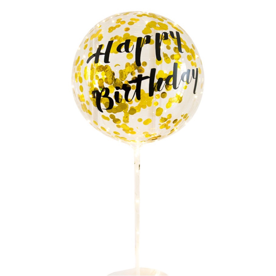 Miếng Dán Bong Bóng 5-18 inch Trang Trí Sinh Nhật Màu Đen Dễ Thương