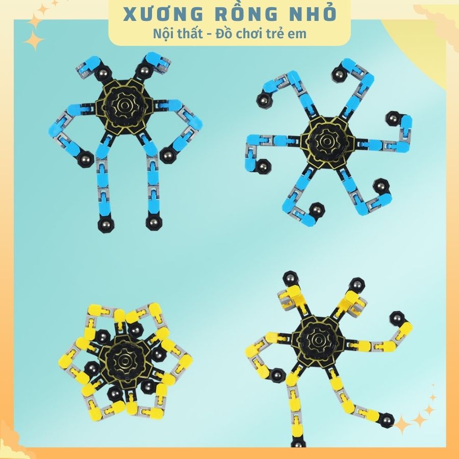 Con quay Spinner 6 chân biến hình, robot thông minh thỏa sức sáng tạo cho bé - Xương Rồng Nhỏ