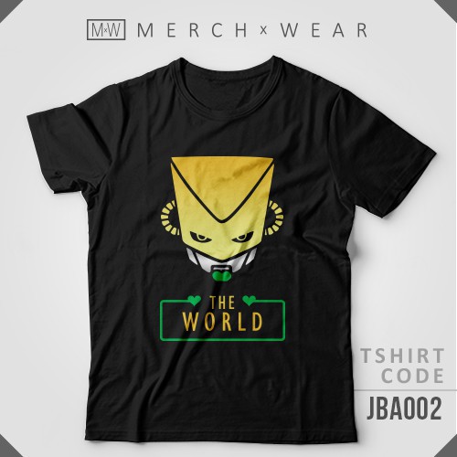 Áo thun The World - JoJo's Bizarre Adventure Tshirt (JBA002) cực chất giá rẻ nhất
