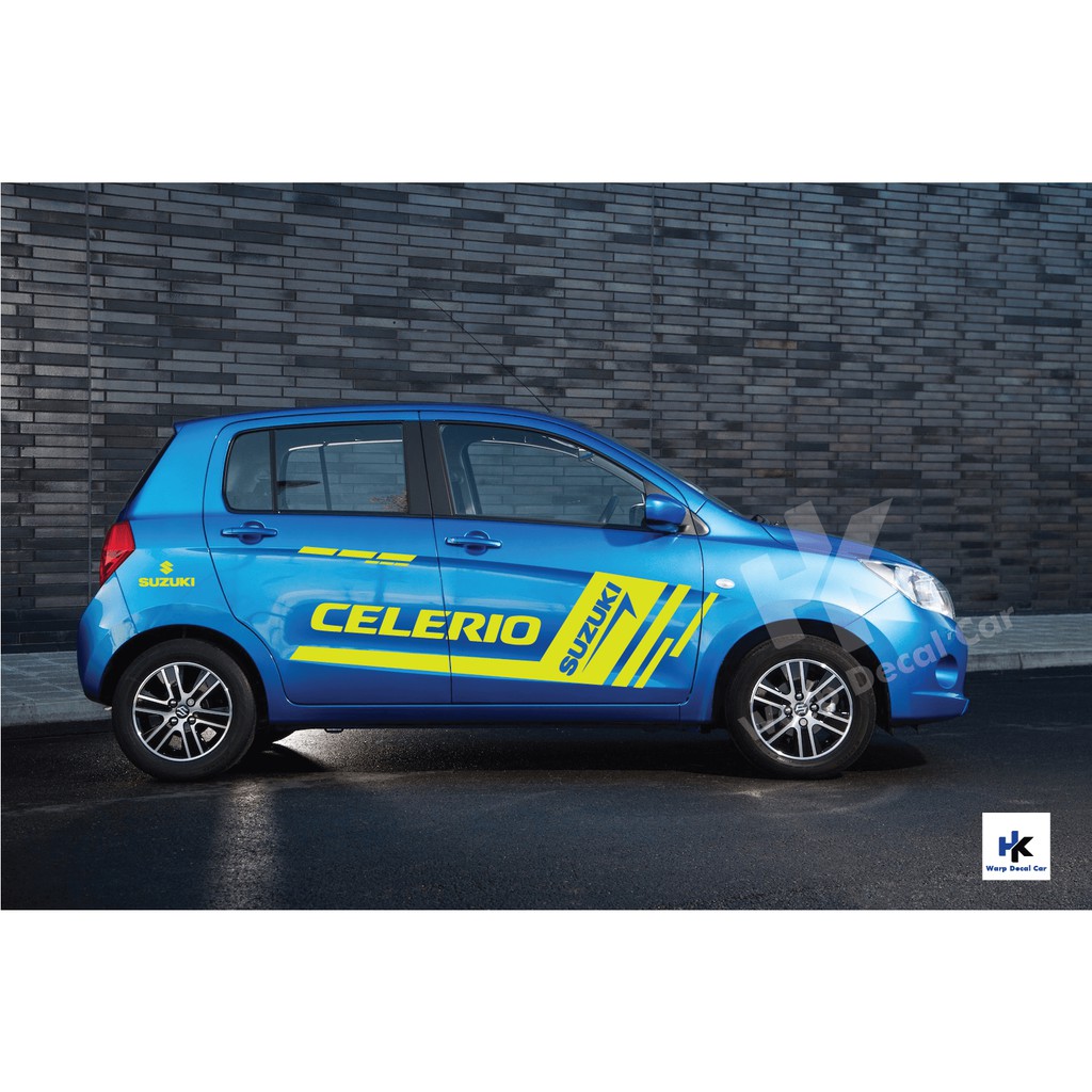 Tem xe Celerio -phong cách thể thao - decal Celerio