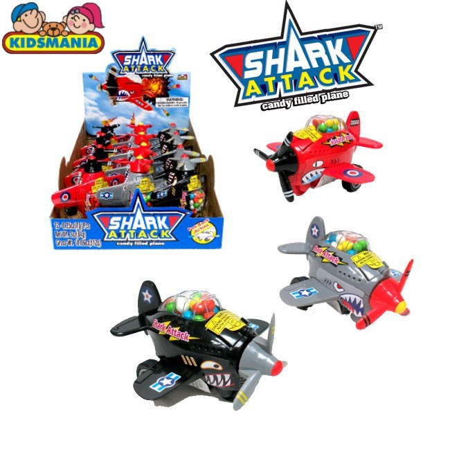 ( Bán sỉ ) Lốc 12c Kẹo máy bay Kidsmania Shark Attack 84gr