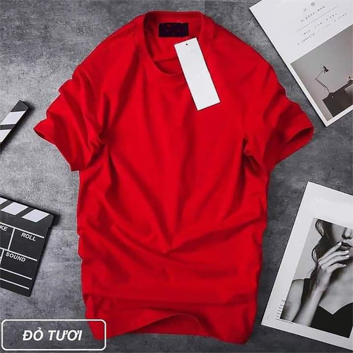 Áo phông trơn cổ tròn vải cotton 100% | WebRaoVat - webraovat.net.vn