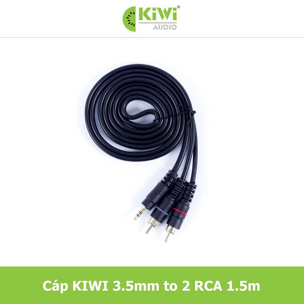 Dây AV/SPDIF/Coaxial- 3.5mm ra 2 RCA(Hoa sen) - Chính hãng Kiwi