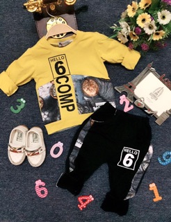 Combo 180k/2 bộ cotton 4c cho bé trai 