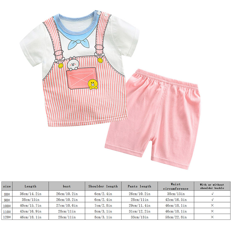 Set Áo Thun Tay Ngắn Và Quần Short Dễ Thương Cho Bé Trai