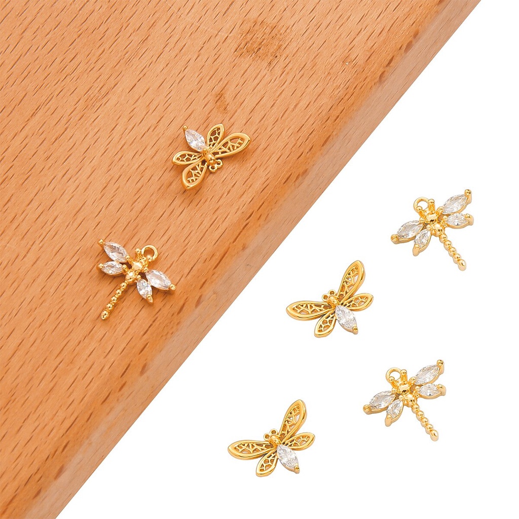 Mặt dây chuyền BEADIA bằng đồng đính đá zircon phong cách hàn quốc thời trang