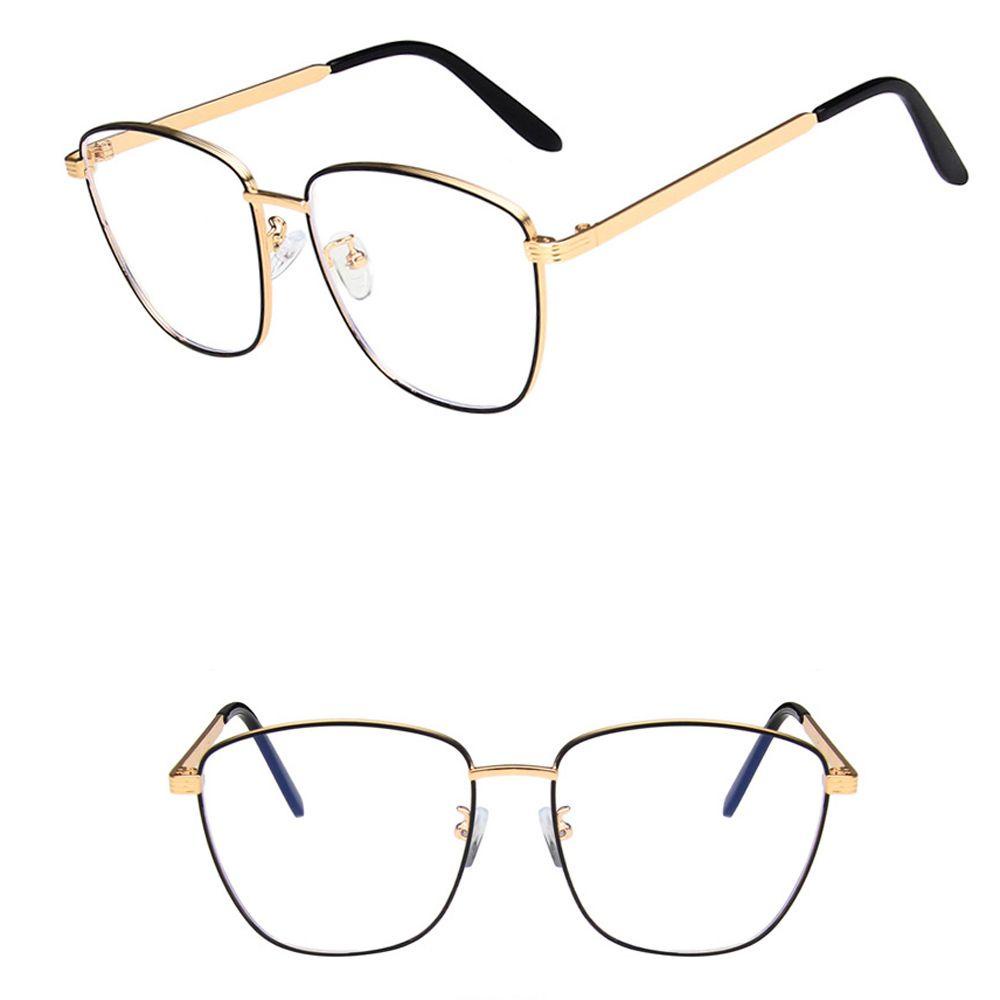 Kính Mát Gọng Kim Loại Chống Ánh Sáng Xanh Phong Cách Vintage Thời Trang Cho Nữ