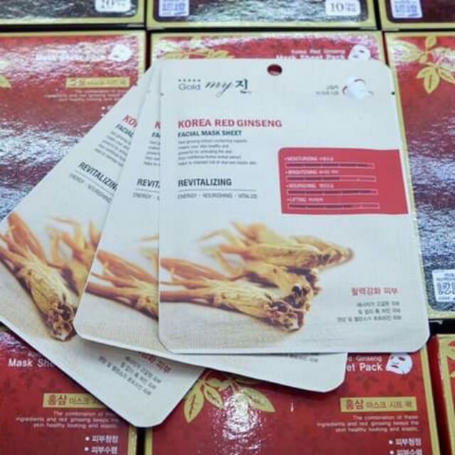 Mặt nạ nhân sâm đỏ hàn quốc my gold