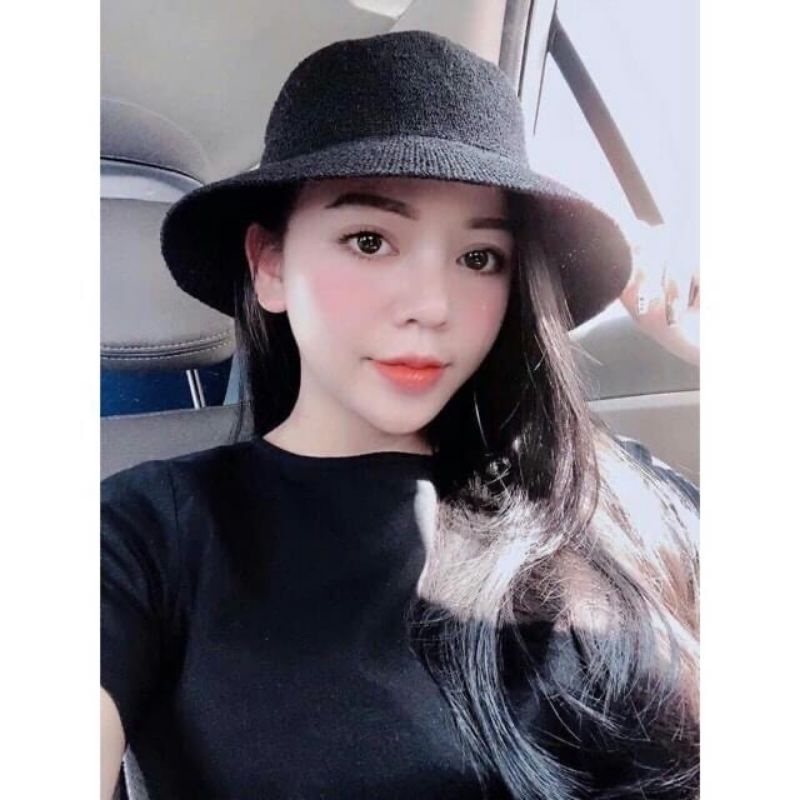 Mũ cói chữ M thời trang sanh điều