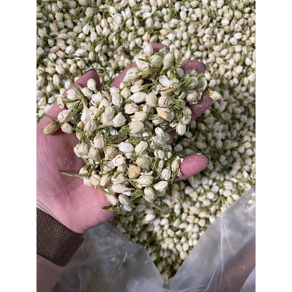 1KG Trà Nụ Hoa Nhài sấy lạnh nguyên bông (Nụ trắng, thơm, đẹp)