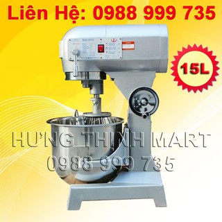 Máy nhào bột 15L, Máy đánh trứng trộn bột 3 càng đánh