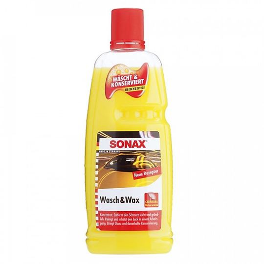 (TẶNG KHĂN LAU XE) Sonax Wash & Wax - Nước rửa xe