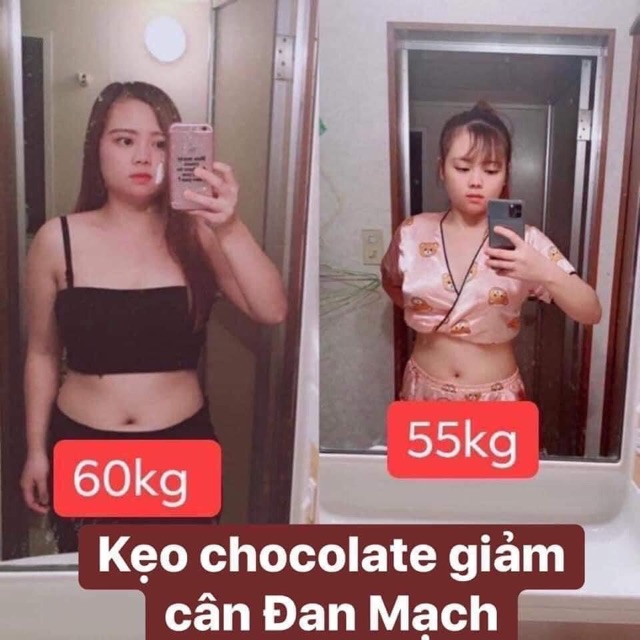 Kẹo Socola Đan Mạch Hồng Hộp 40 Viên Mới Nhất Chính Hãng Giảm Cân Hiệu Quả An Toàn