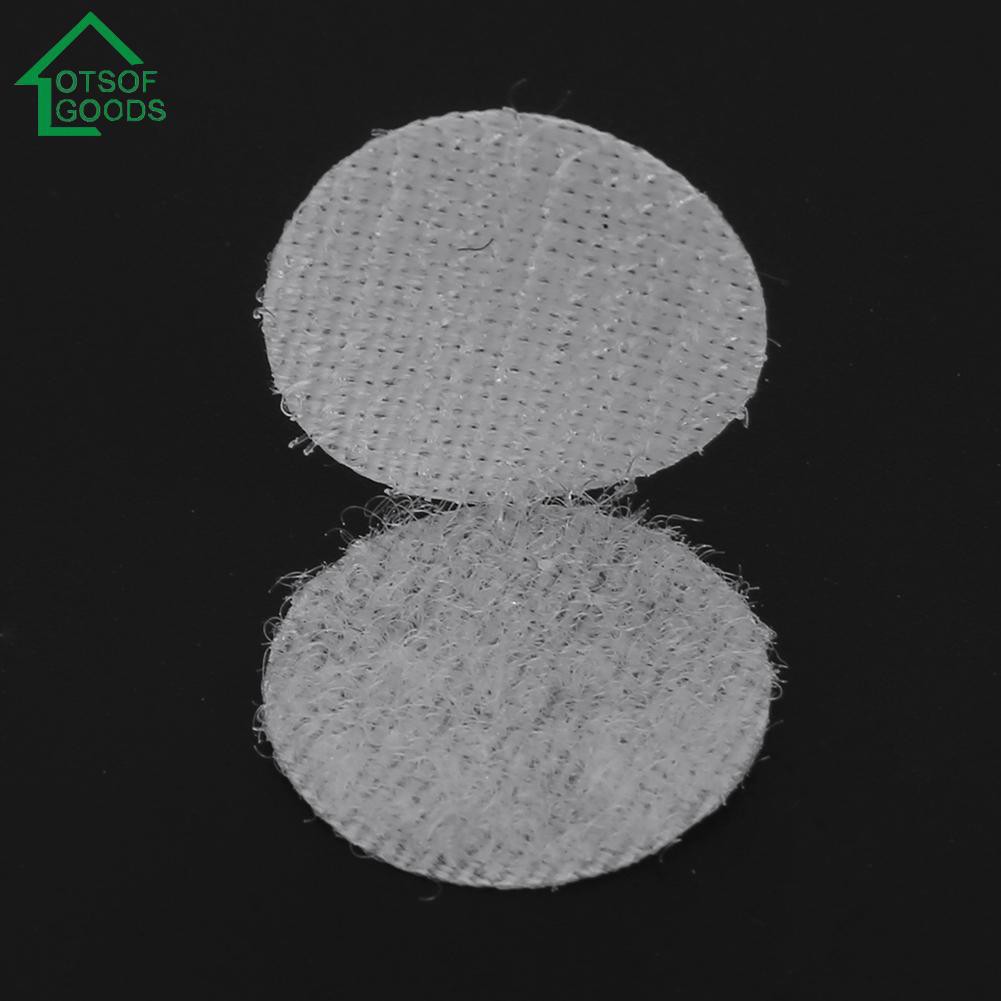 100 Pairs Double-Sided Nylon Dots Sticker Hook Loop  Tape Snap