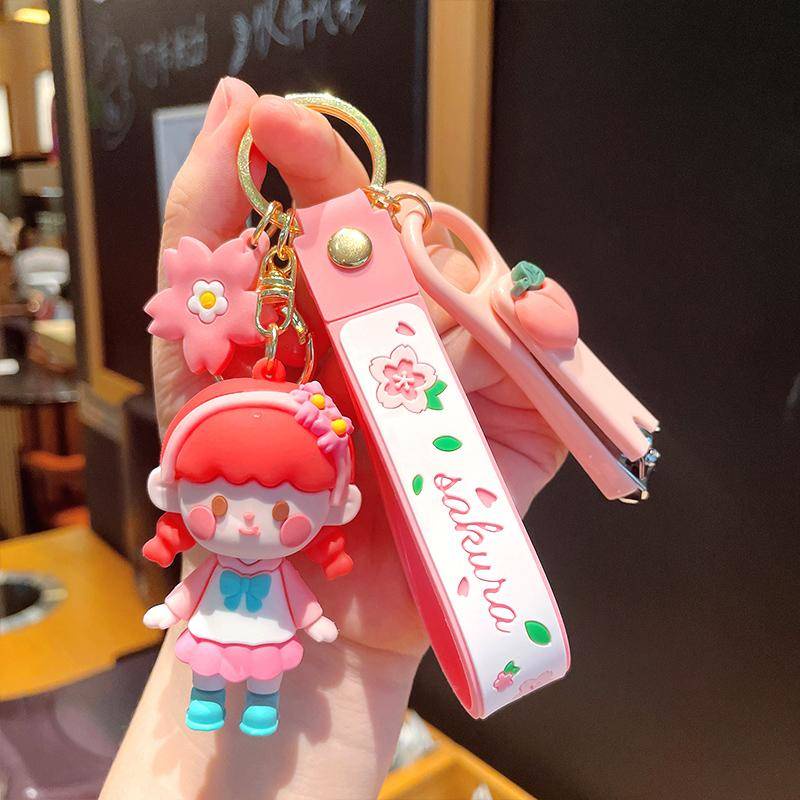 Móc Khóa Hình Búp Bê Sakura Dễ Thương Dành Cho Nữ