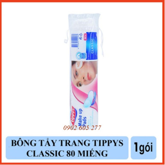 [Hàng chính hãng]Bông Tẩy Trang Tippys Classic Make Up Pads