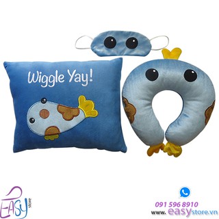 GỐI TỰA LƯNG GỐI CHỮ U VÀ BỊT MẮT HOẠT HÌNH 25