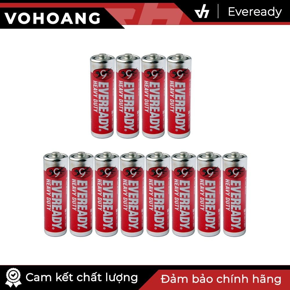 Bộ 12 pin AA Eveready Heavy Duty (Đỏ)