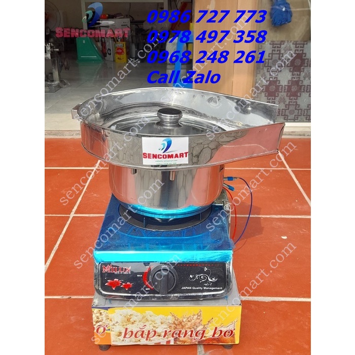 Máy nổ bỏng ngô chạy ga, máy làm bắp rang bơ bằng ga tháng 10 năm 2022