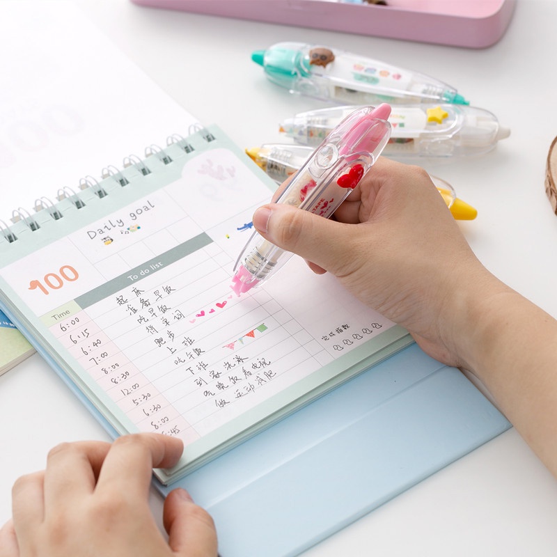 Bút Xóa Dạng Nhấn 6mm * 4m Dễ Thương Cho Học Sinh