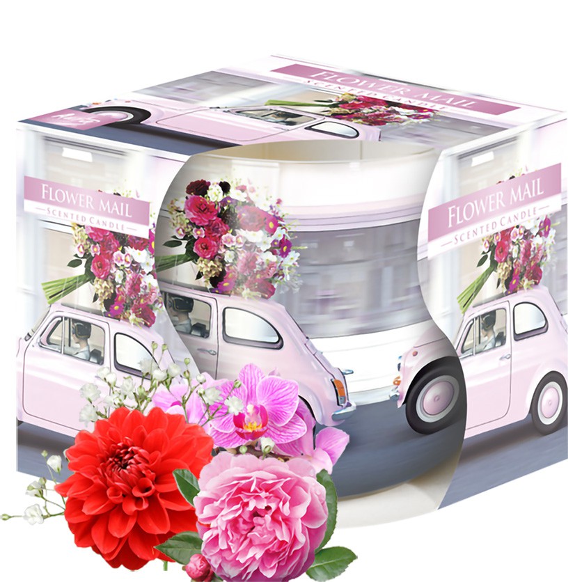 Ly nến thơm tinh dầu Bispol Flower Mail 100g LAN HỒNG THƯỢC DƯỢC