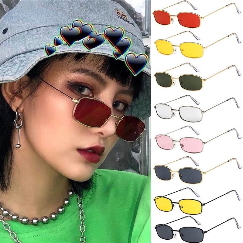 Kính mắt gọng chữ nhật phong cách sành điệu dành cho nam và nữ