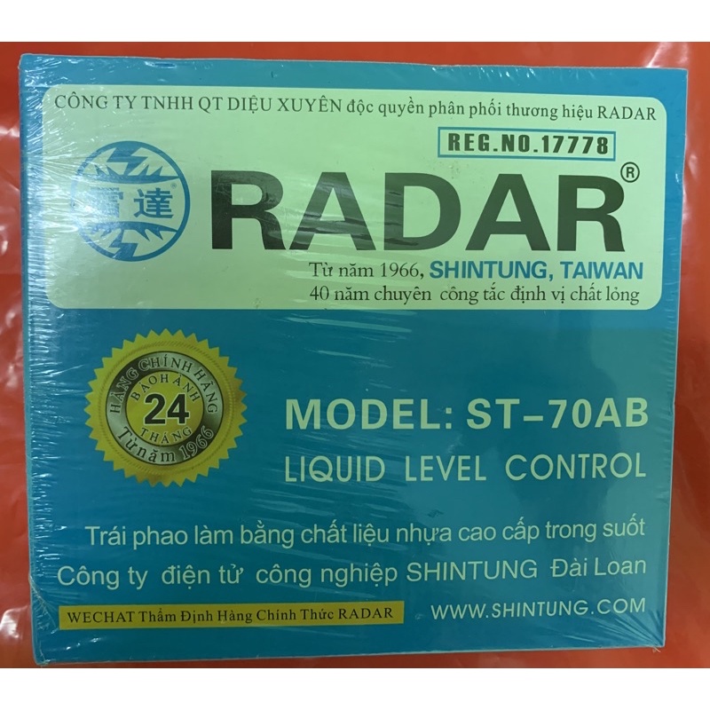 (CHÍNH HÃNG)Phao điện RADAR , phao điện bồn nước cao cấp tự ngắt