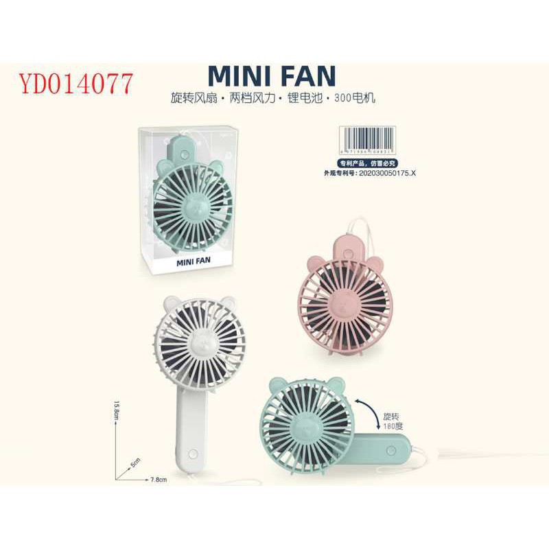 Quạt Mini Tích Điện, Cầm tay, Để bàn Ossan 558 - 889 tích hợp kẹp tiện lợi | BigBuy360 - bigbuy360.vn