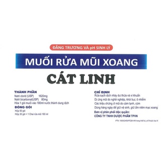 Muối Rửa Mũi, Xoang, Cát Linh