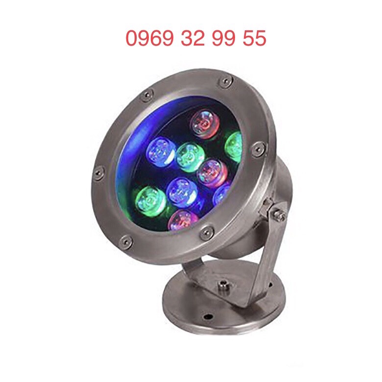 Đèn LED âm nước 9W , MV-UR901, AC 24V, INOX 304. Tiêu chuẩn IP 68. Dùng chiếu bể cá, hồ bơi... Bh 12 tháng