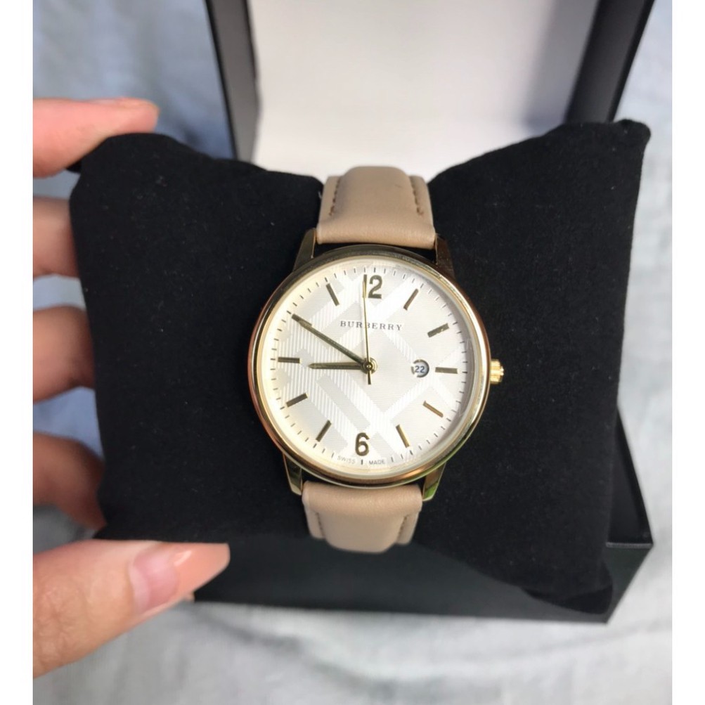 Đồng hồ nữ Burberry dây da mềm thẻ bảo hành 12 tháng, tặng box xinh -Dongho.bubery