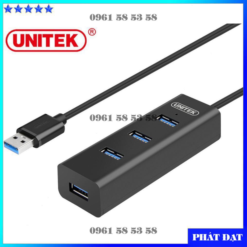 Bộ chia 4 cổng HUB USB 3.0 Unitek Y-3089 (HĐ)