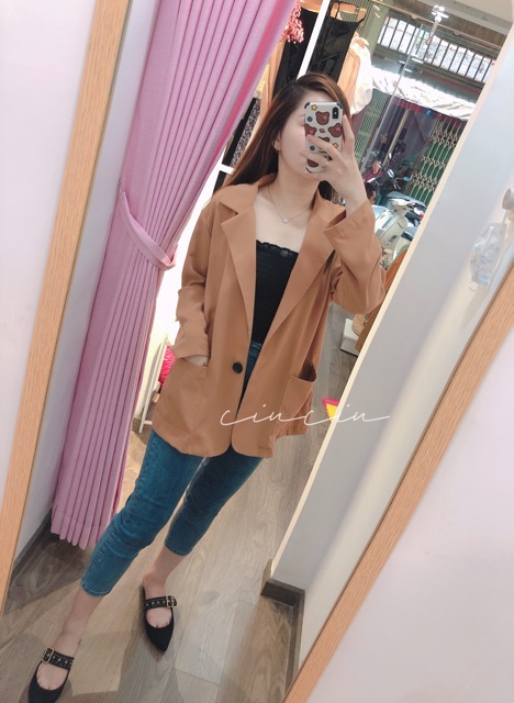 Áo Blazer Cổ Vest Hai Túi ?🍃 | BigBuy360 - bigbuy360.vn