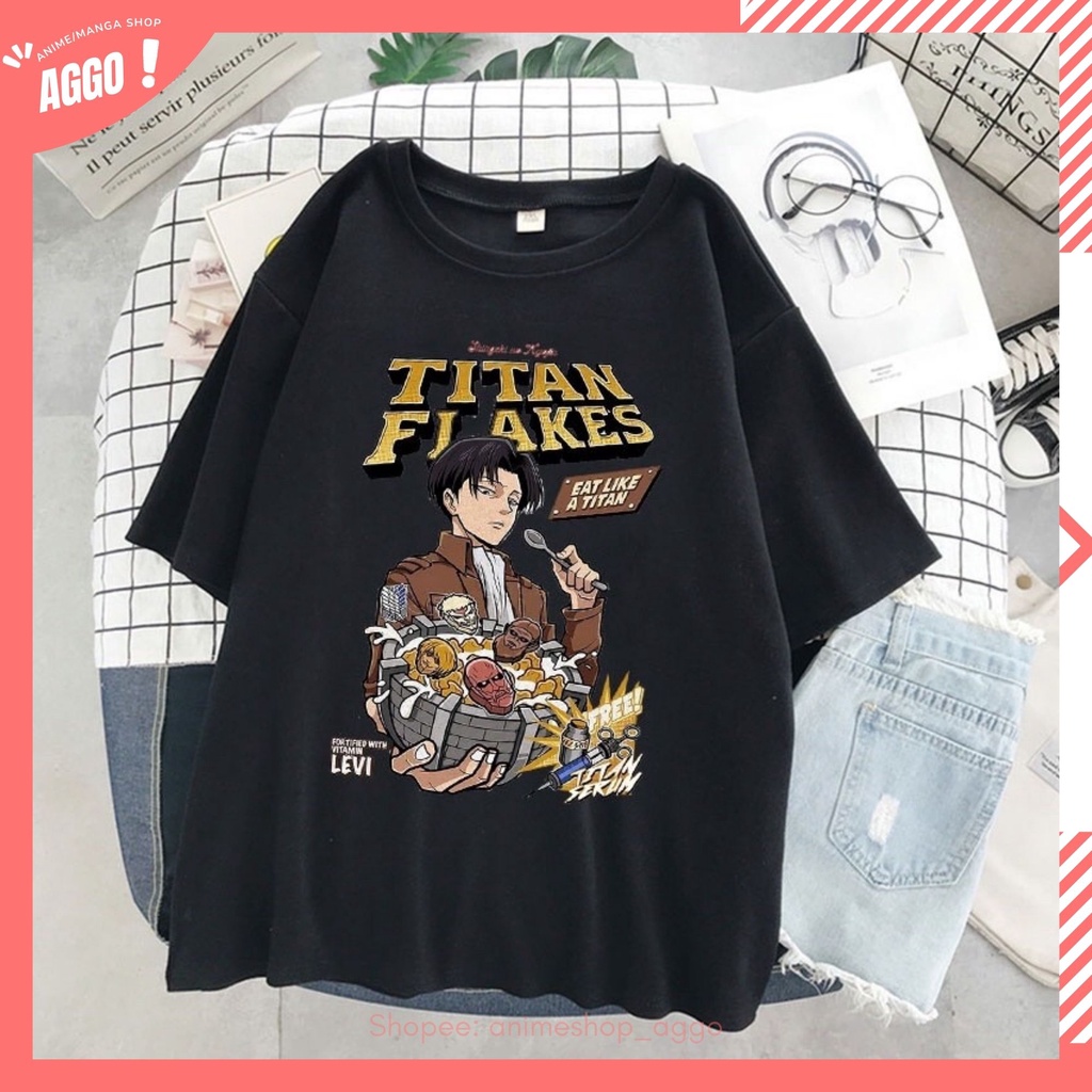 Áo Thun Tay Lửng Anime Attack On Titan, Demon Slayer Kimetsu no Yaiba , Dr. Stone Nam Nữ Đủ Size Cực HOT