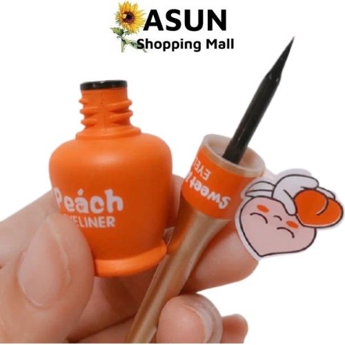 Kẻ Mắt Nước Trái Đào Kiss Beauty Peach Eyeliner Không Trôi, Chống Lem Hiệu Quả 5ml
