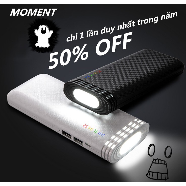 {SỬ DỤNG MÃ MOME20191 GIẢM NGAY 15.000VND} 20.000mah Pin Sạc Dự Phòng 20.000mah led 2019 sạc nhanh sạc dự phòng