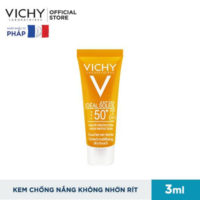 Kem chống nắng Vichy Ideal Soleil 3ml