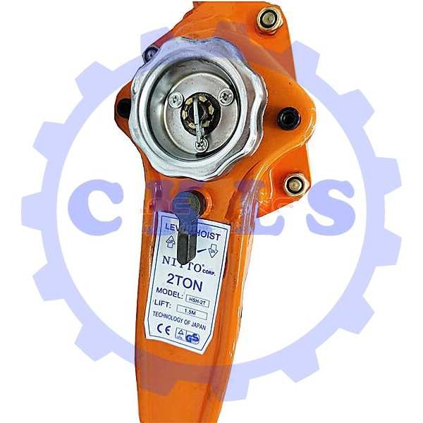 Pa lăng xích lắc tay Nitto tải trọng 1 tấn, Ba lăng xích lắc tay có xích dài 1.5 mét - Cơ Khí Liên Sơn