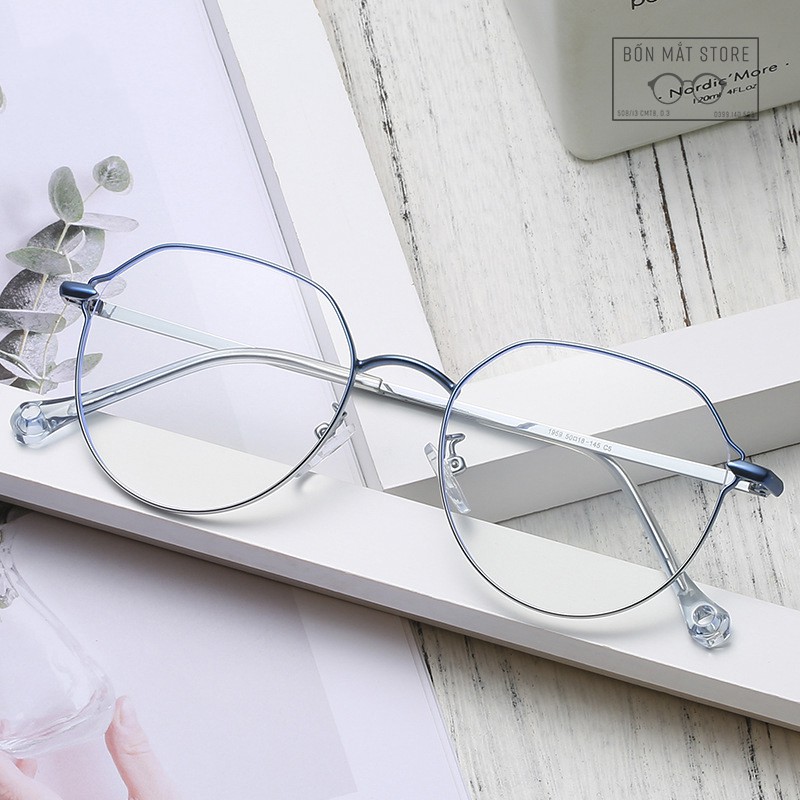Gọng Kính Cận Kim Loại Cao Cấp Form Tròn A959