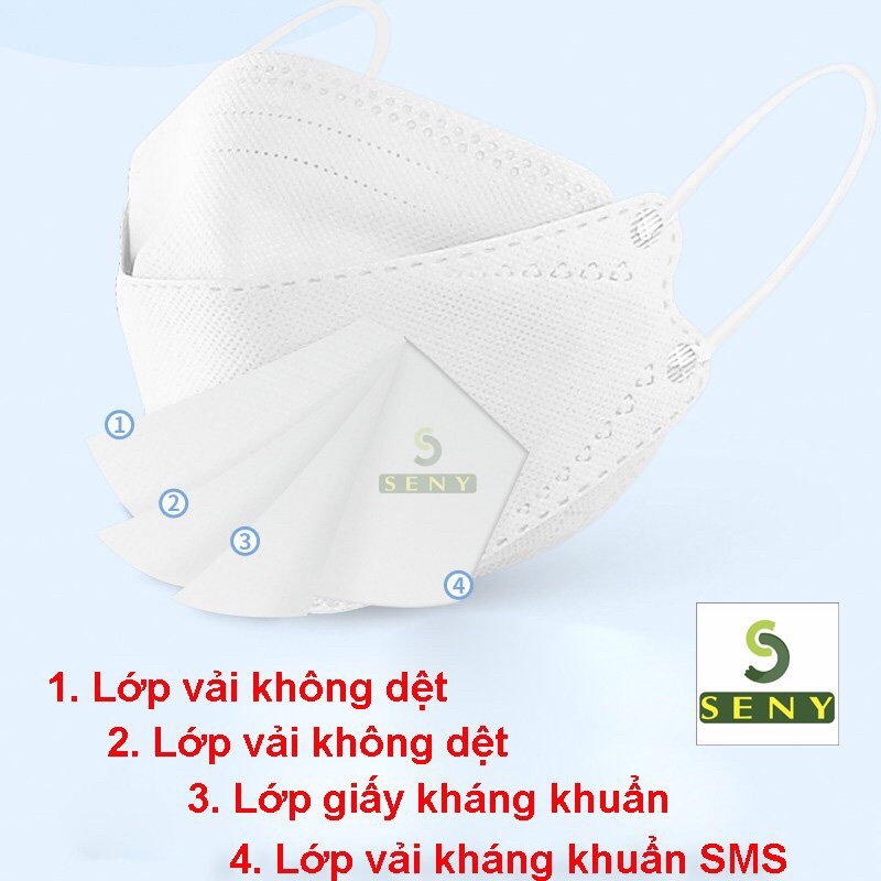 Khẩu trang 4d mask hàn quốc Khánh an hộp 30 cái Ngăn Ngừa Vi Khuẩn Bảo Vệ Hô Hấp