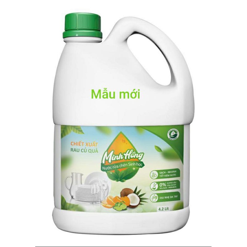 Nước Rửa chén Hữu cơ Minh Hồng 4,2L