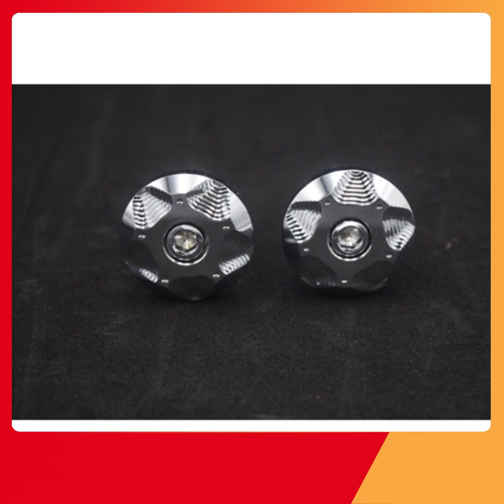 [XẢ KHO] Gù tay lái xe máy INOX CNC - TTS7 ( Trắng ánh kim )