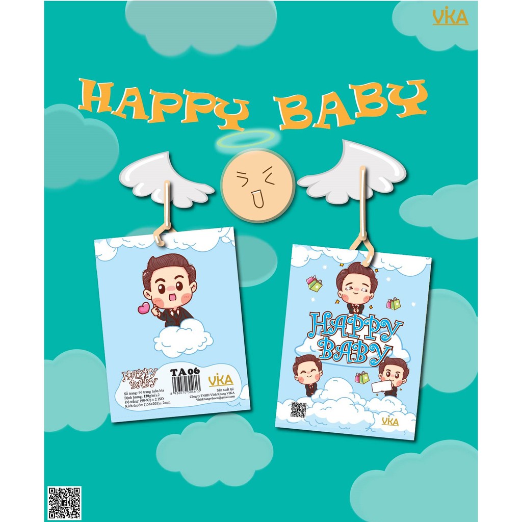 TẬP HỌC SINH VIKA: HAPPY BABY 96 TRANG