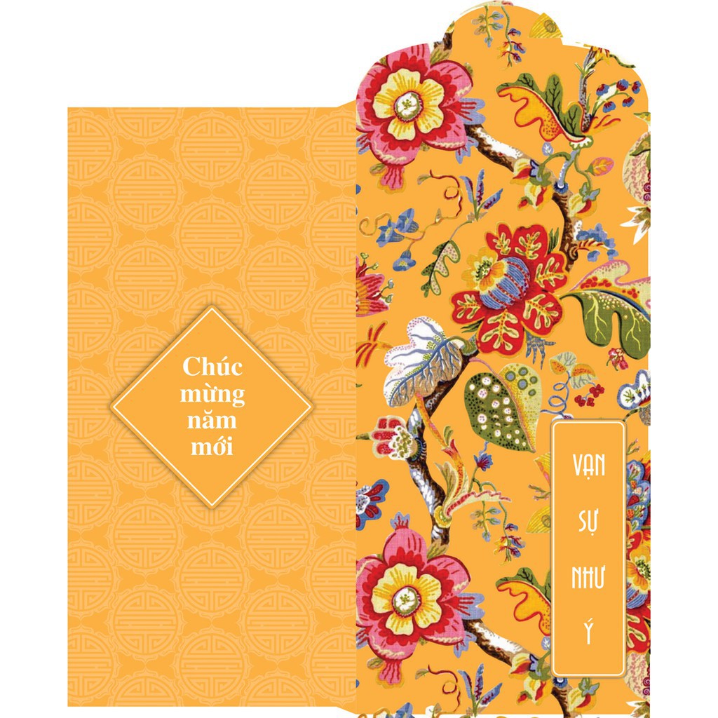 Bộ 18 Lì Xì Hoa Tết
