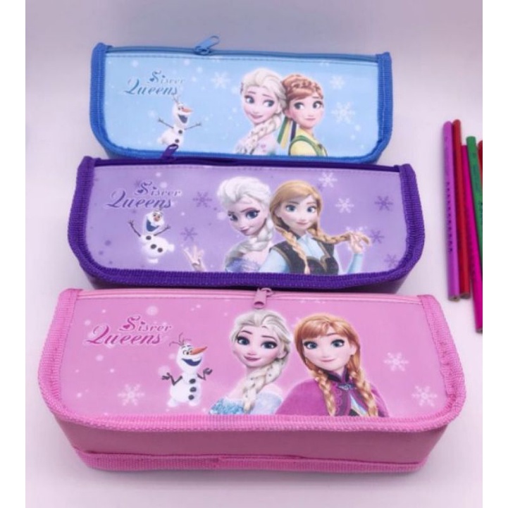 Hộp bút vải hình Elsa
